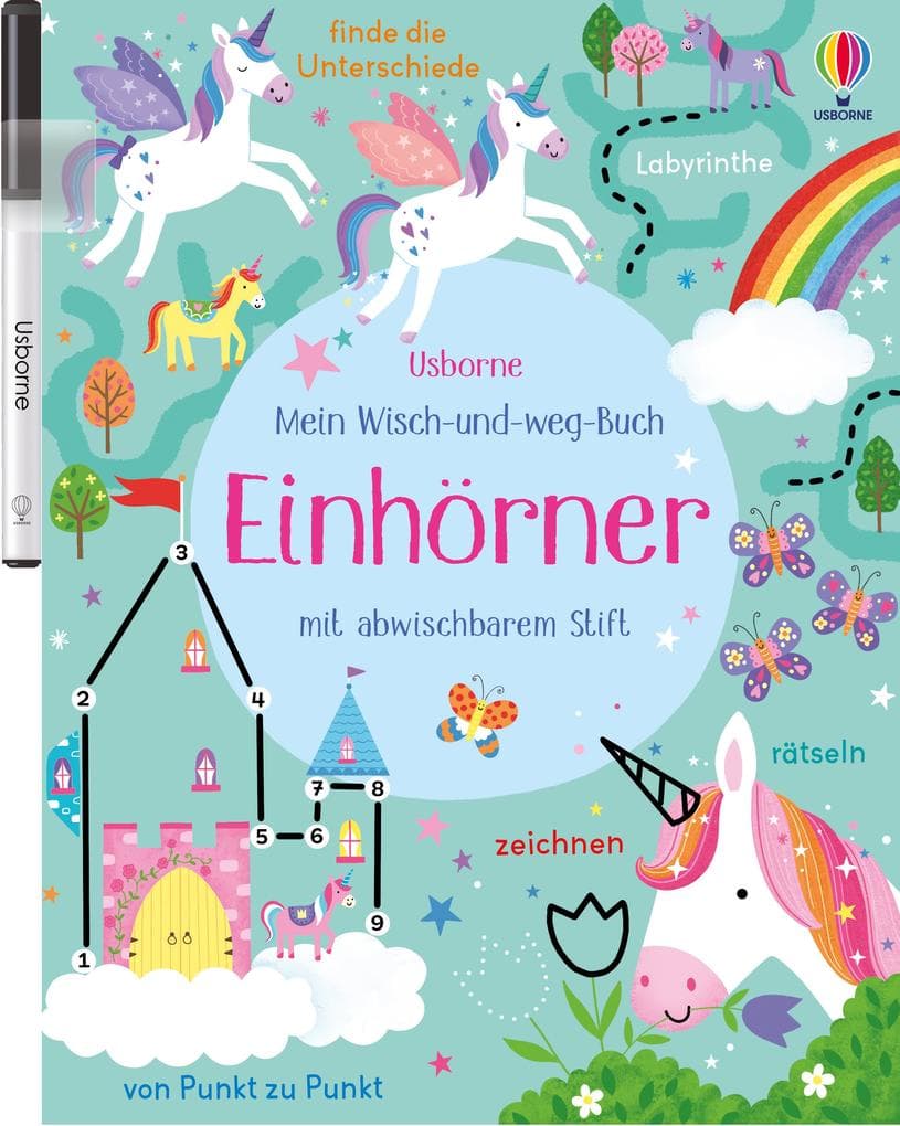Mein Wisch-und-weg-Buch: Einhörner