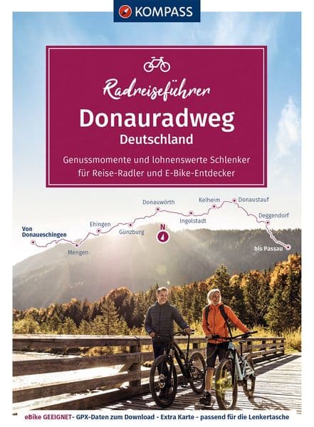 KOMPASS Radreiseführer Donauradweg Deutschland