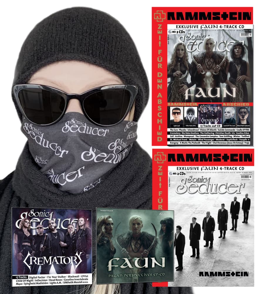 Sonic Seducer.05/2022 + Titelstory Rammstein + 2 Audio-CD + Stillvole Mund-Nasen-Abdeckung