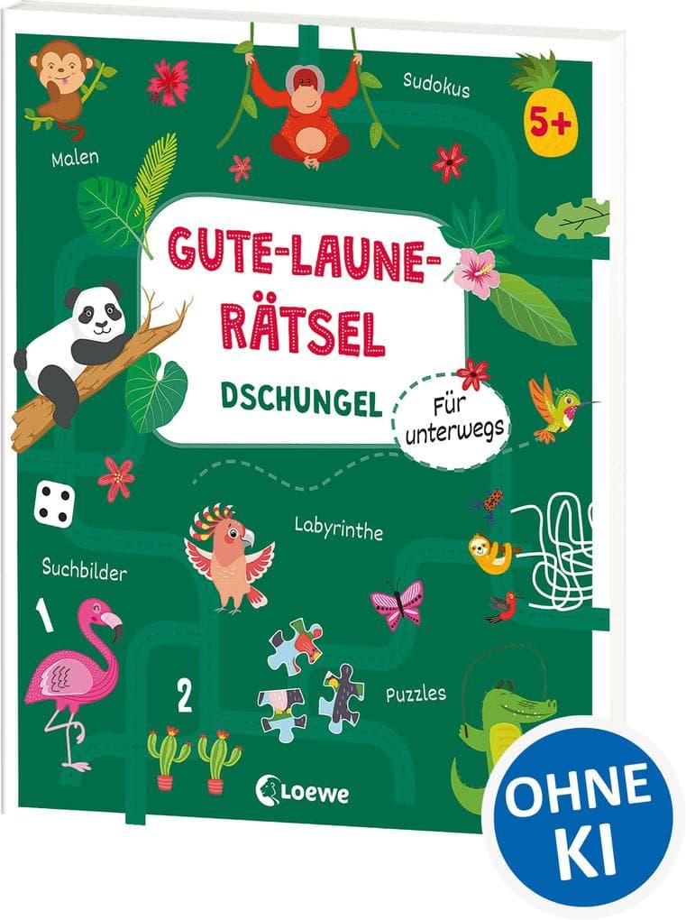 Gute-Laune-Rätsel für unterwegs - Dschungel