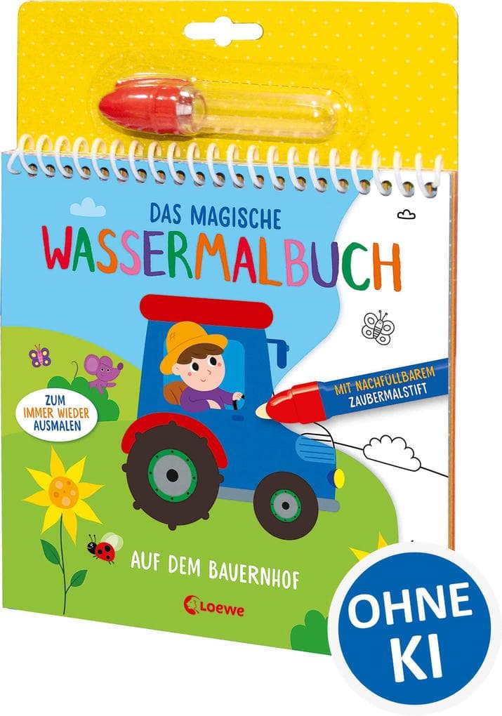 Das magische Wassermalbuch - Auf dem Bauernhof