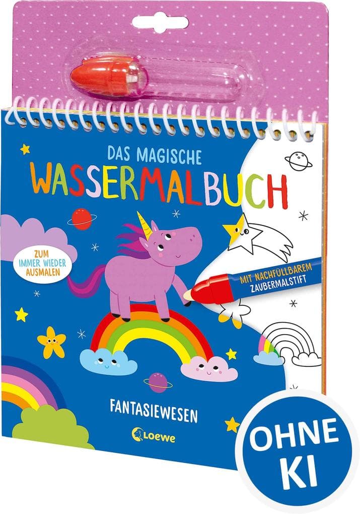 Das magische Wassermalbuch - Fantasiewesen