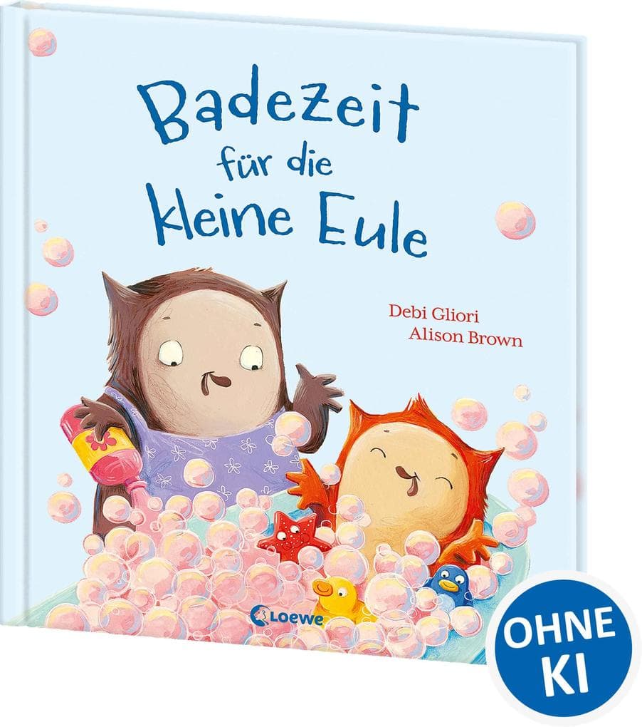 Badezeit für die kleine Eule