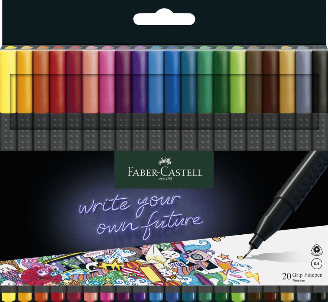 Faber-Castell Finepen Grip 0.4 20er Etui