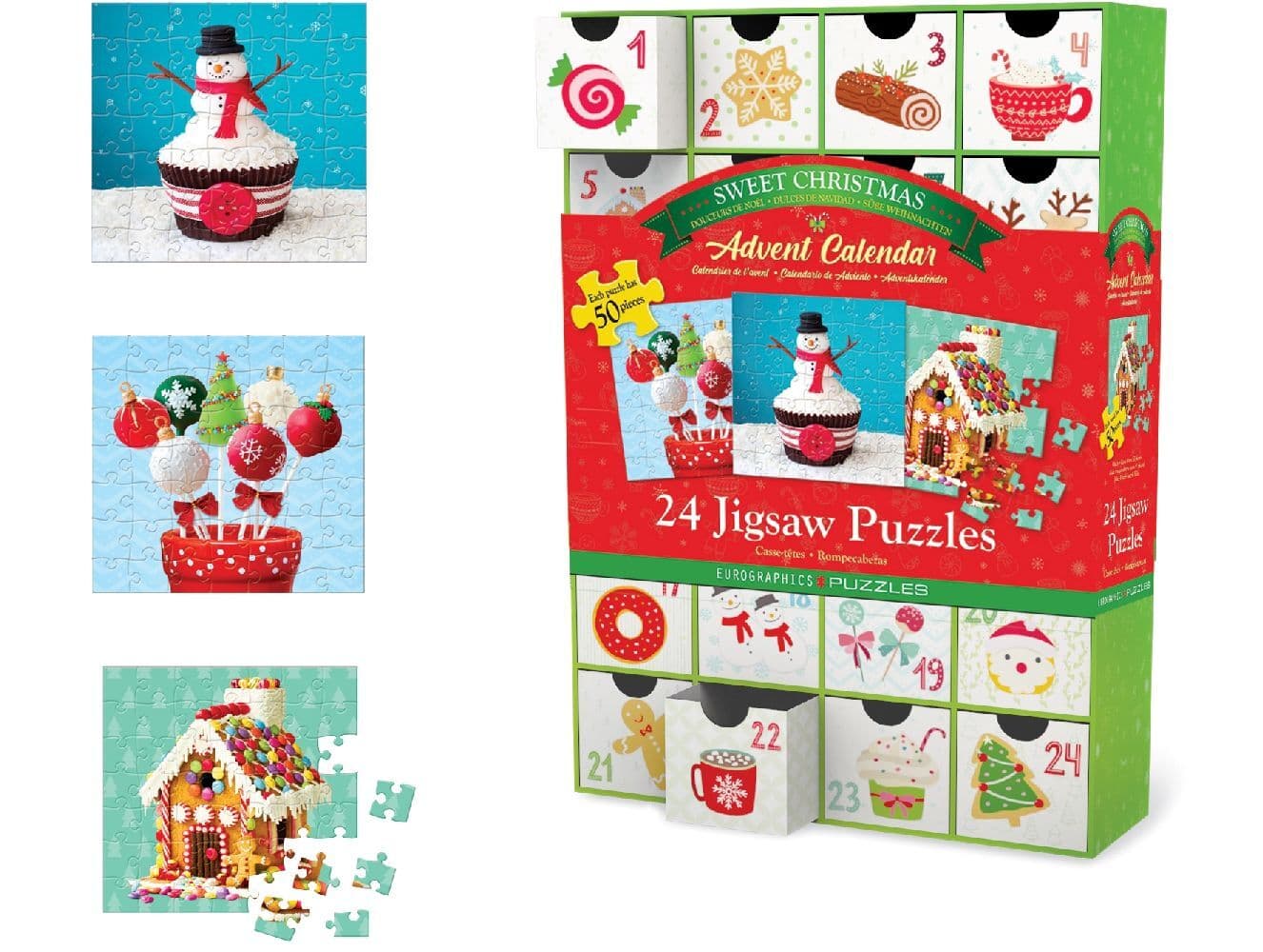 Puzzle Adventskalender - Sweet Christmas. 1200 Puzzleteile