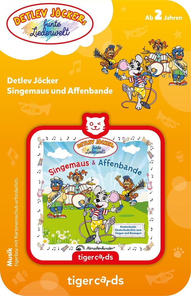 tigercard - Detlev Jöcker - Singemaus und Affenbande