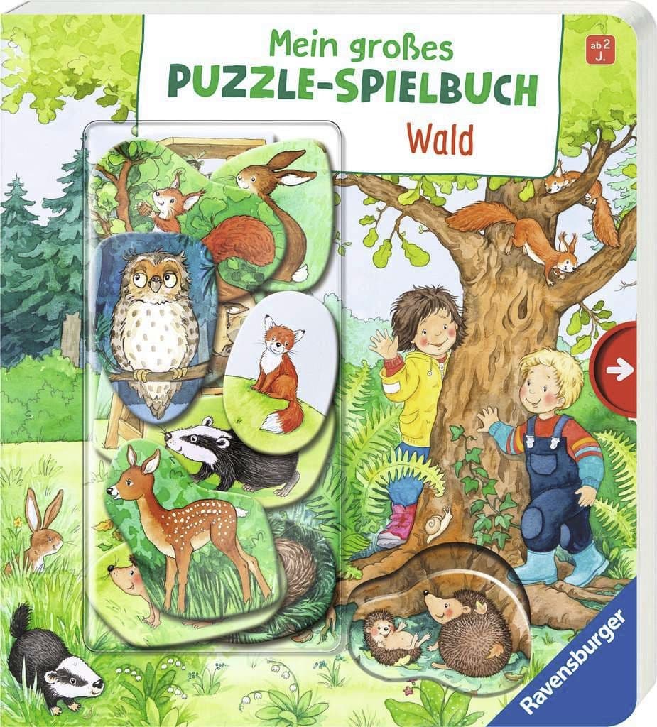 Mein großes Puzzle-Spielbuch - Wald