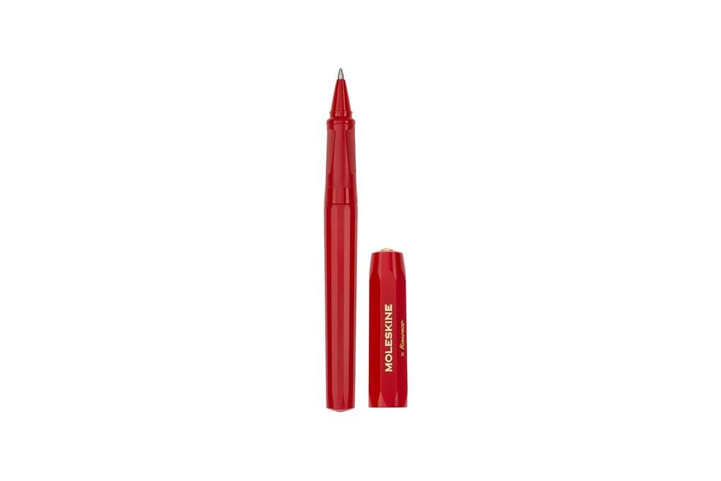 Moleskine Kaweco Ballpoint Pen, Red, Medium Point (0.7 MM), Blue Ink