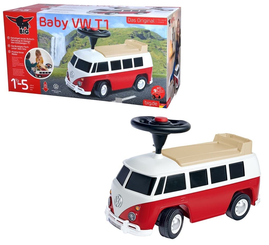 BIG 800055320 - BIG Bobby Car Baby VW T1, Rutscher Fahrzeug