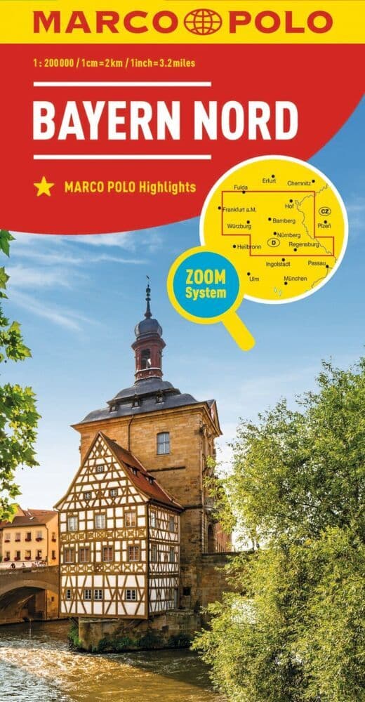 MARCO POLO Regionalkarte Deutschland 12 Bayern Nord 1:200.000