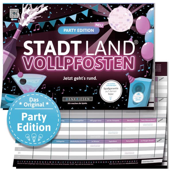 STADT LAND VOLLPFOSTEN® - PARTY EDITION - "Jetzt geht's rund."