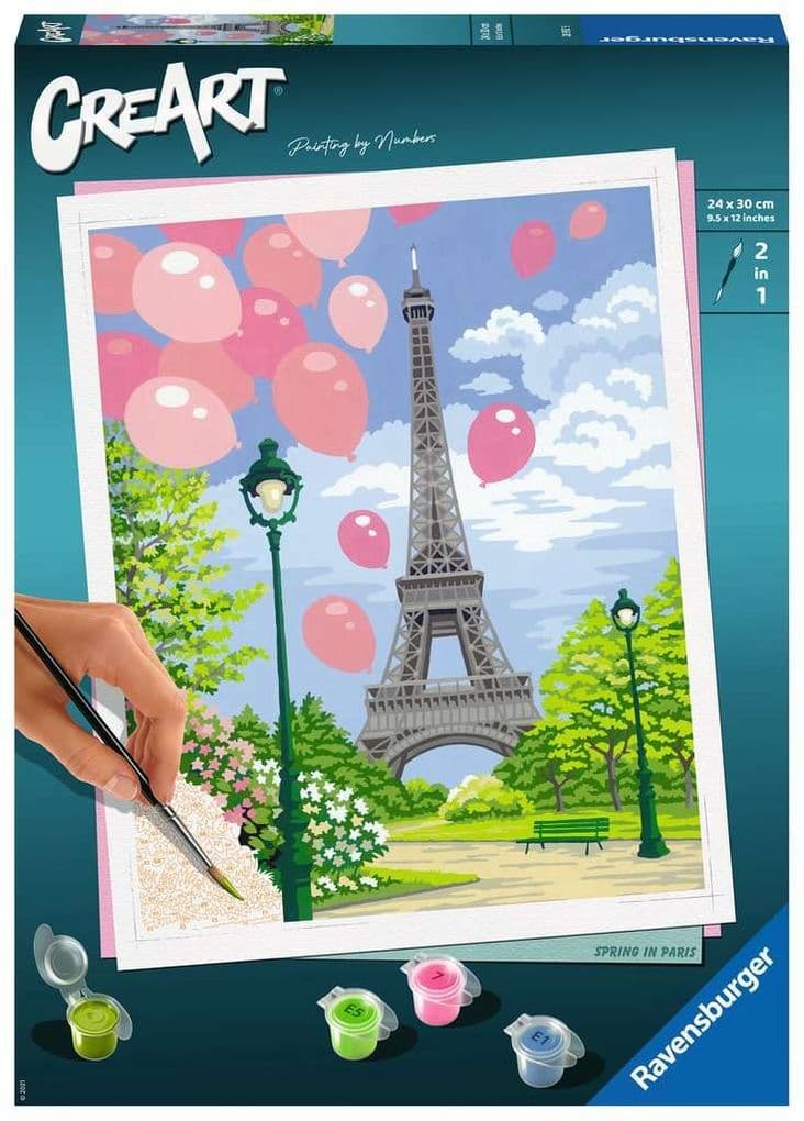 Ravensburger Malen nach Zahlen 28992 - Spring in Paris - ab 12 Jahren