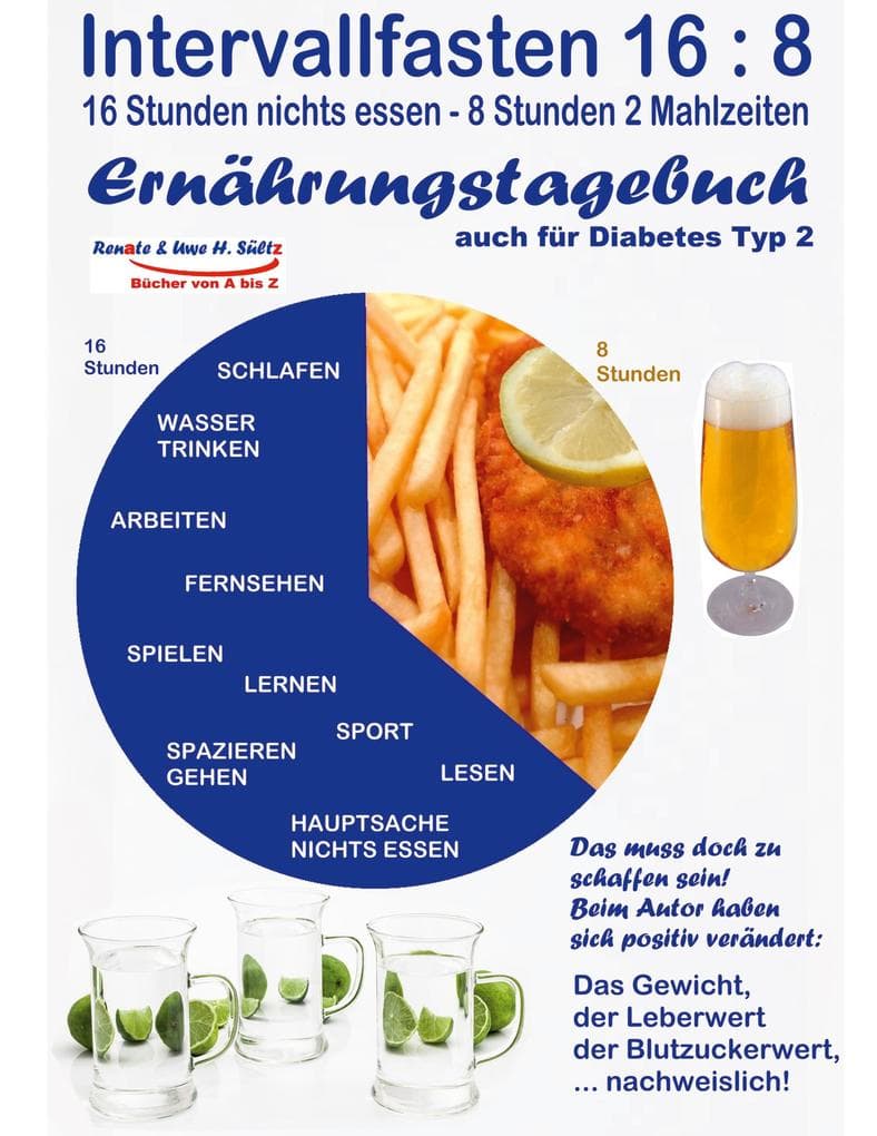 Intervallfasten 16:8 Ernährungstagebuch - auch für Diabetes Typ 2