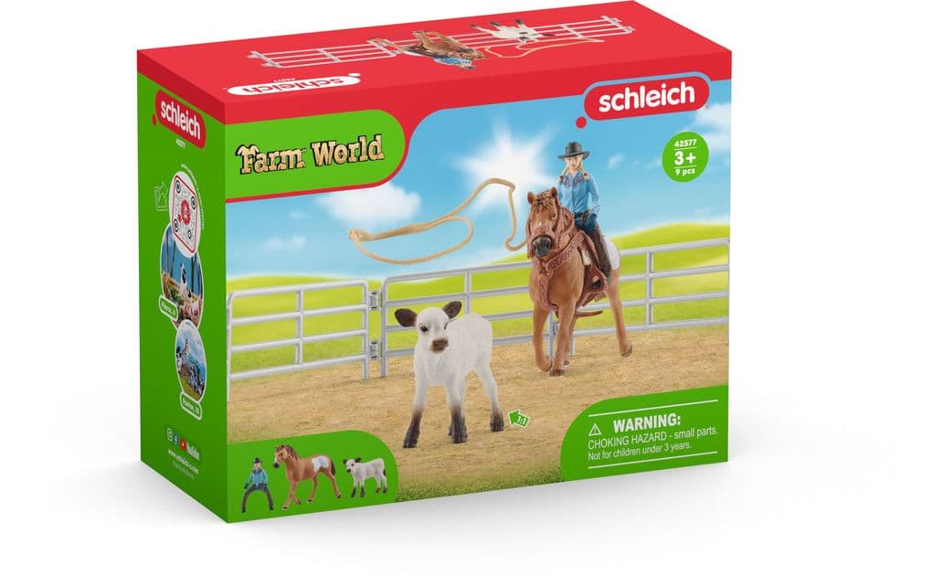 Schleich - Farm World - Team Roping mit Cowgirl