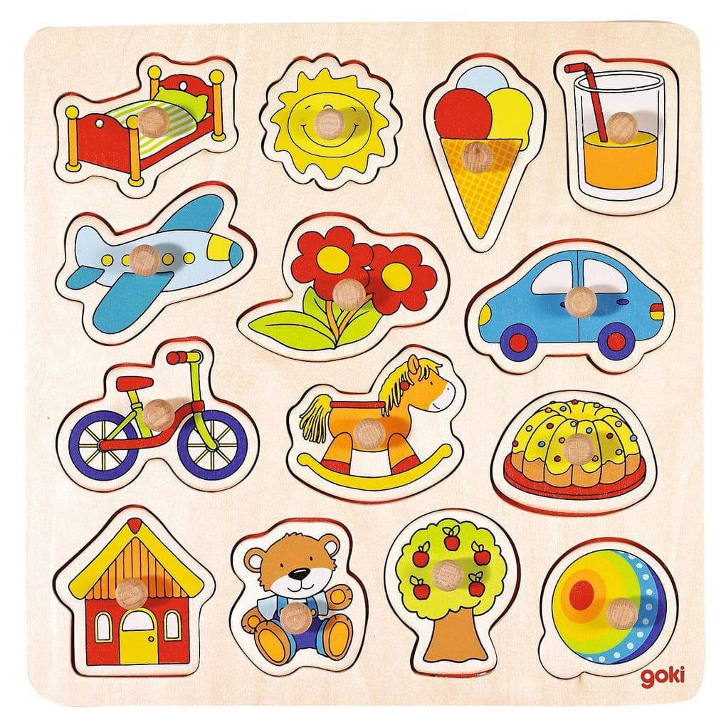 Steckpuzzle Schaukelpferd, Ball, ...