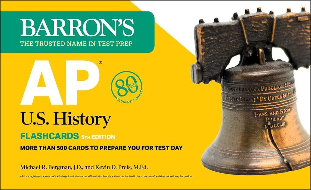 AP U.S. History Flashcards, Fifth Edition: Up-to-Date Review
