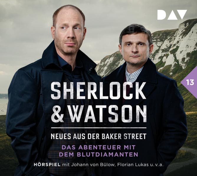 Sherlock & Watson - Neues aus der Baker Street: Das Abenteuer mit dem Blutdiamanten (Fall 13),2 Audio-CD