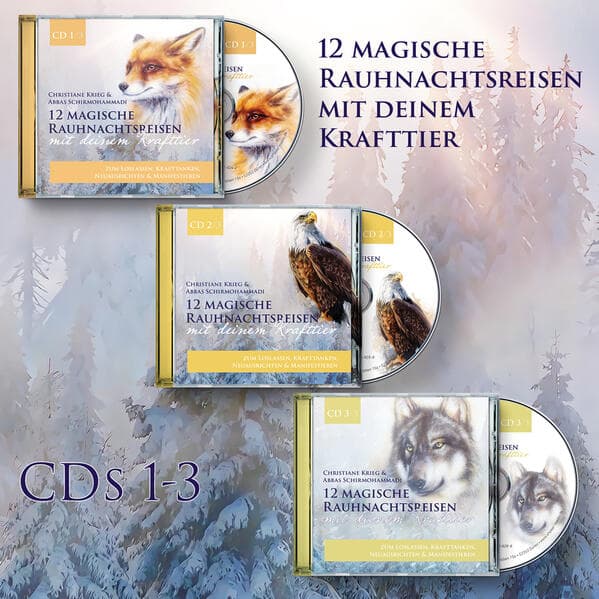 12 magische Rauhnachtsreisen mit deinem Krafttier - CDs 1-3 im Set,3 Audio-CD