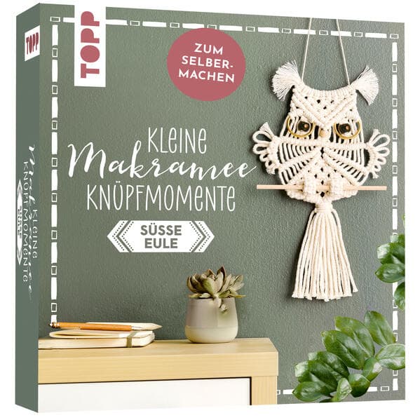 Kleine Knüpfmomente: Makramee-Knüpf-Set - Süße Eule