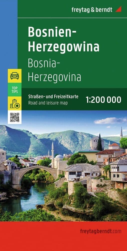 freytag & berndt Straßenkarte Bosnien-Herzegowina 1:200.000