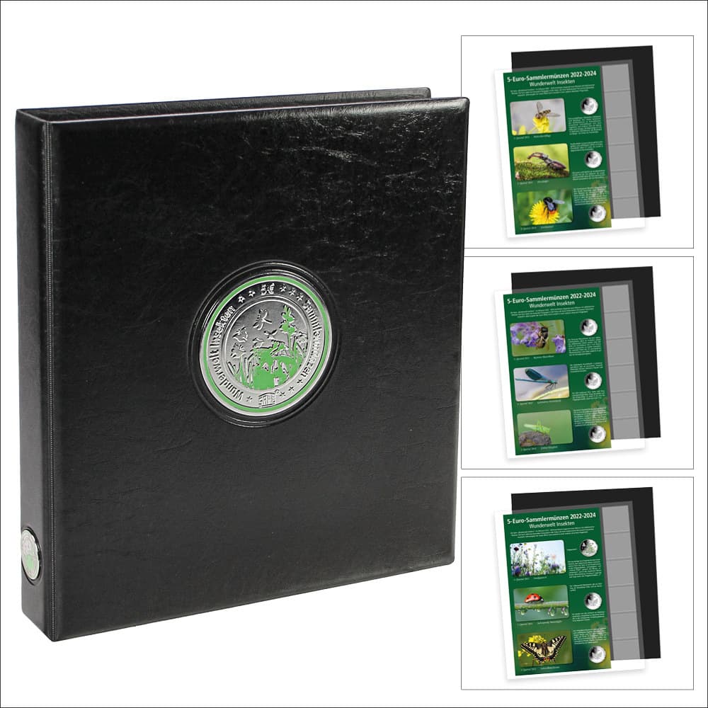 Premium Münzalbum "5 Wunderwelt Insekten"