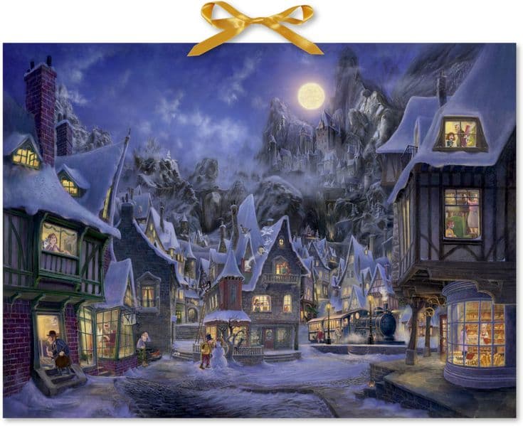Wand-Adventskalender - Magisches Weihnachtsdorf