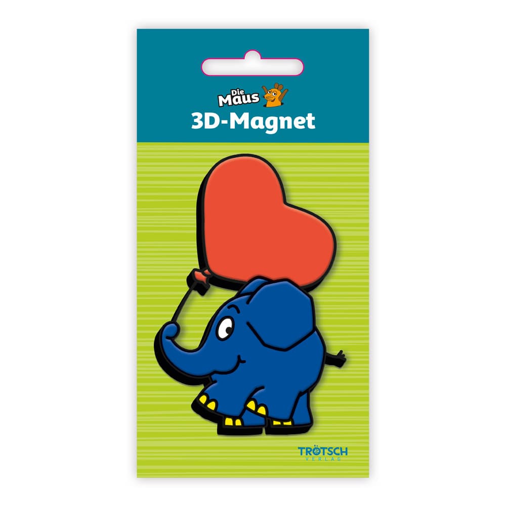Trötsch Die Maus Magnet Elefant Herzballon Herz Luftballon