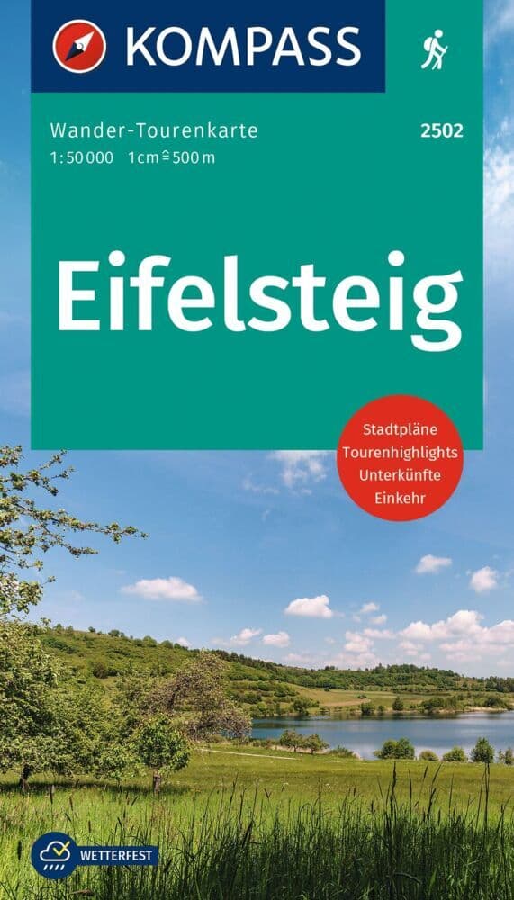KOMPASS Wander-Tourenkarte Eifelsteig 1:50.000