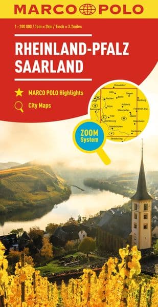 MARCO POLO Regionalkarte Deutschland 10 Rheinland-Pfalz, Saarland 1:200.000