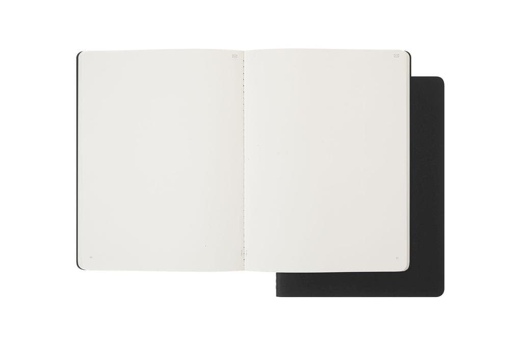 Moleskine Smart Cahier Journal, Extra Large, Plain, Black, Soft Cover (7.5 x 10)