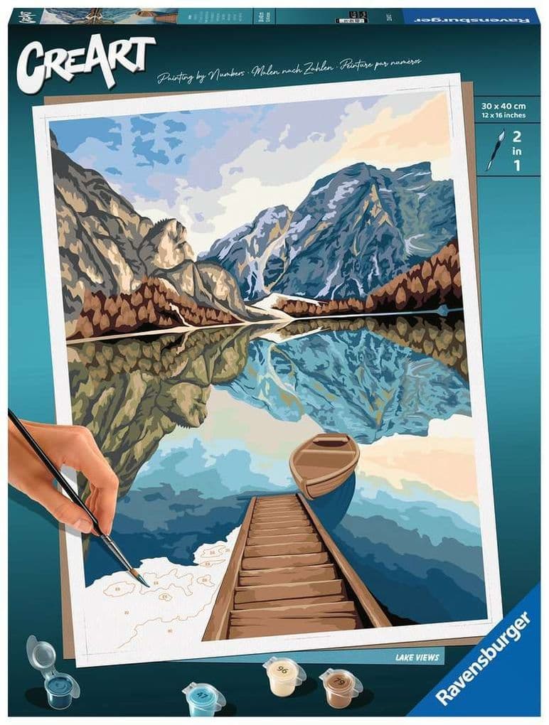 Ravensburger CreArt - Malen nach Zahlen 23612 - Lake Views - ab 12 Jahren