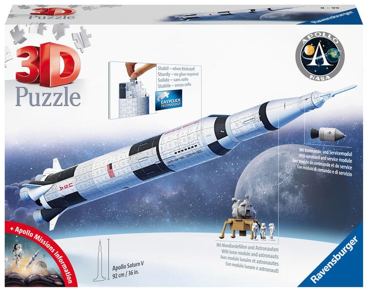 Ravensburger - Apollo Saturn V Rocket, 440 Teile