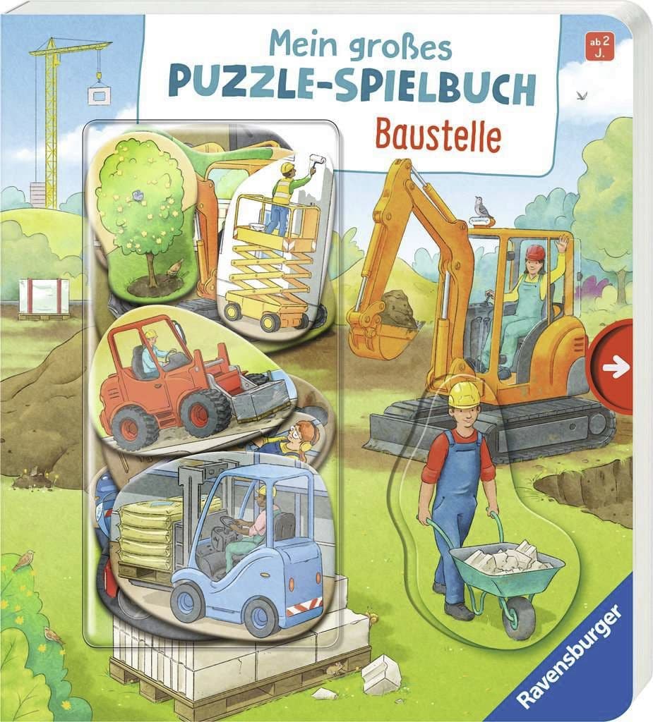 Mein großes Puzzle-Spielbuch - Baustelle
