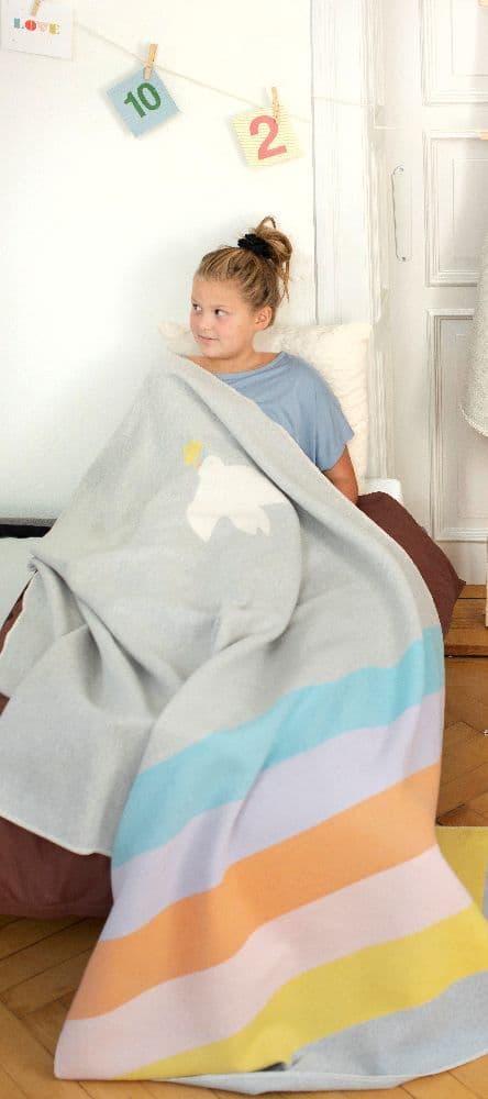 Fussenegger Kinderdecke "Regenbogen" filz