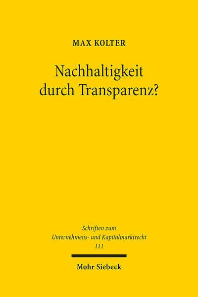 Nachhaltigkeit durch Transparenz?