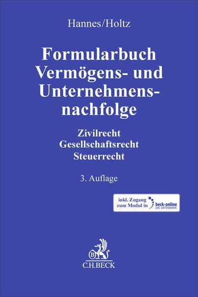 Formularbuch Vermögens- und Unternehmensnachfolge