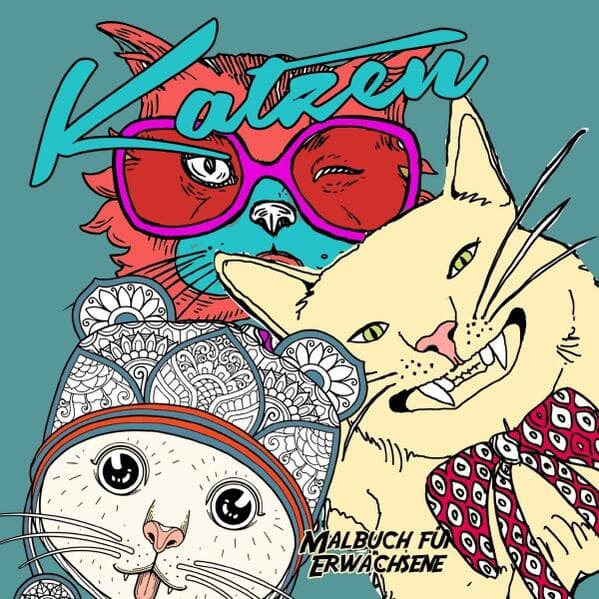 Katzen Malbuch für Erwachsene