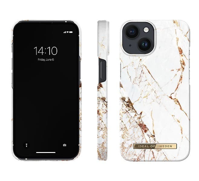 IDEAL OF SWEDEN iPhone 14 Fashion Case, Carrara Gold