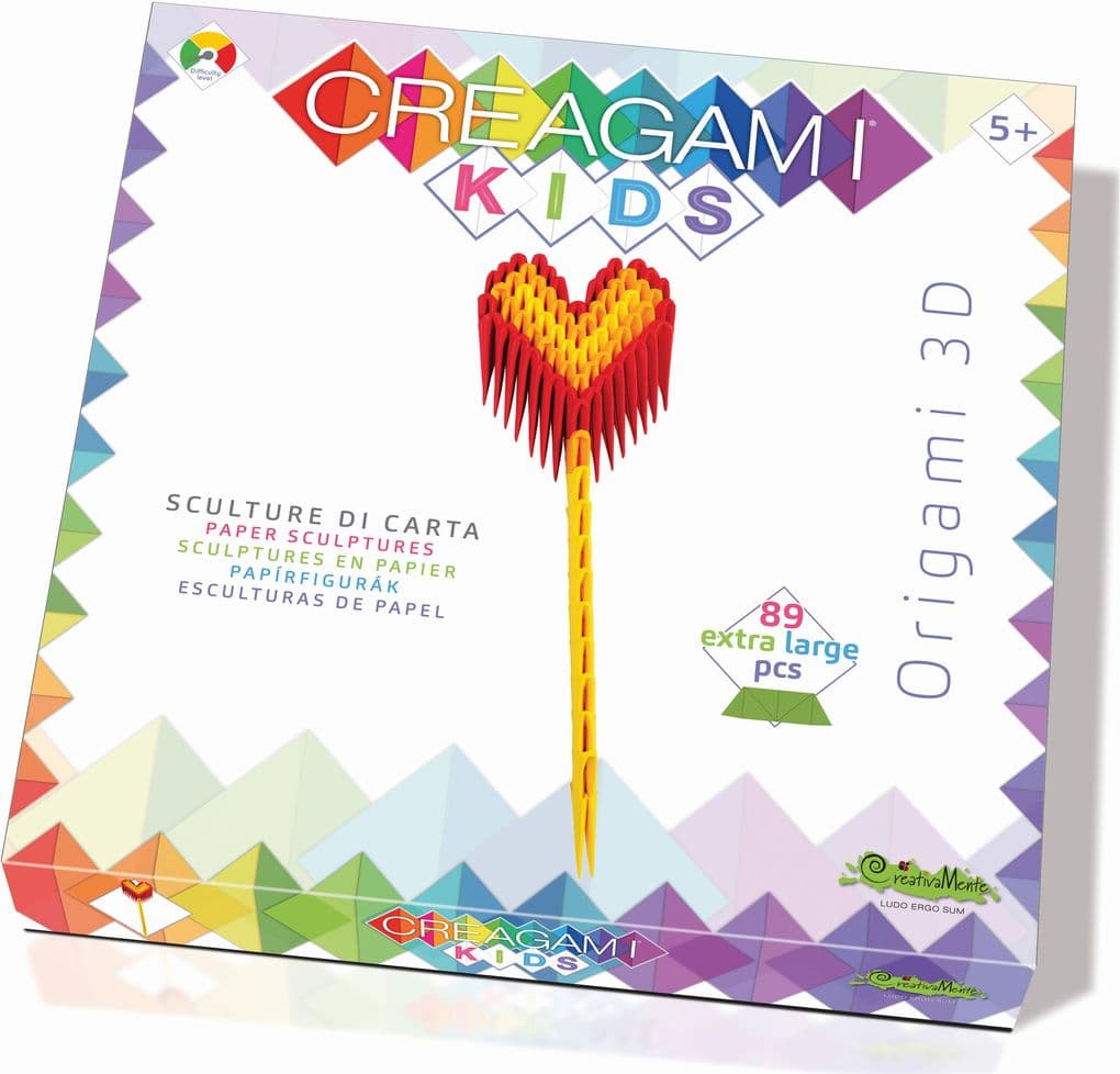 CREAGAMI - Origami 3D KIDS Herz 89 Teile