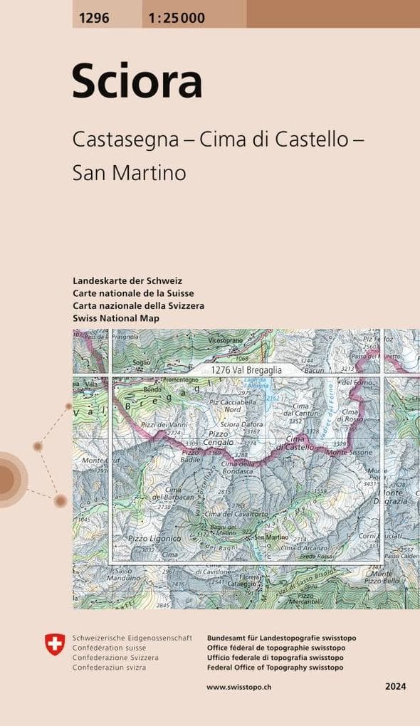 Swisstopo 1 : 25 000 Sciora