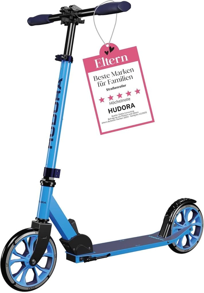 HUDORA 14450 - Scooter Up 200, cyan, Alu-Cityroller