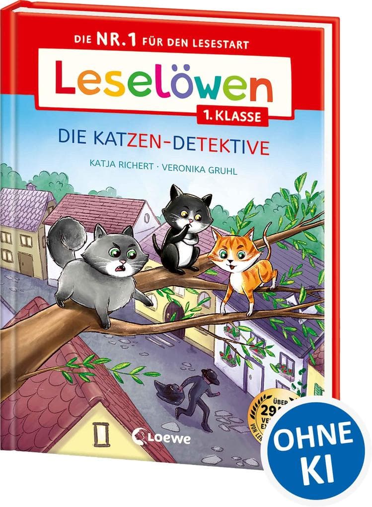 Leselöwen 1. Klasse - Die Katzen-Detektive (Großbuchstabenausgabe)