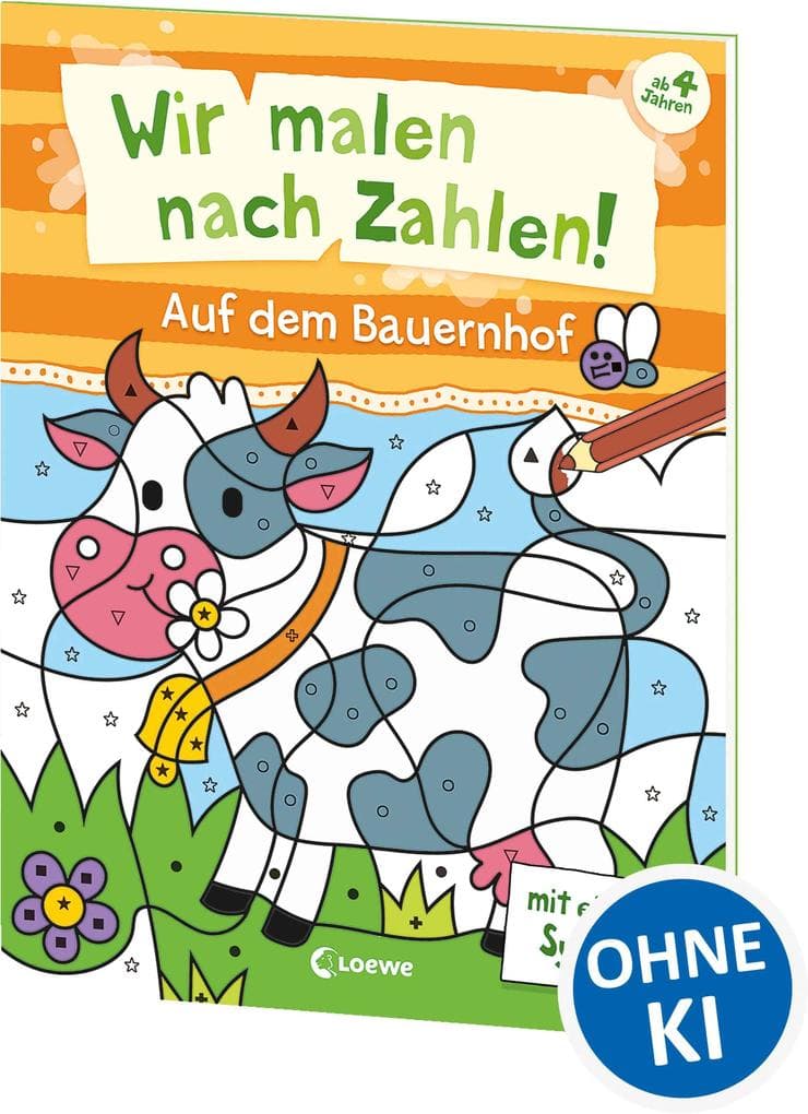 Wir malen nach Zahlen! - Auf dem Bauernhof