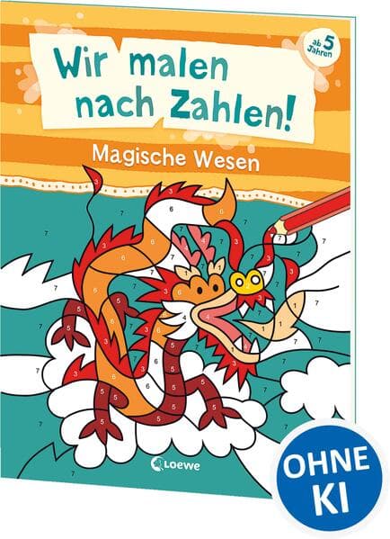 Wir malen nach Zahlen! - Magische Wesen