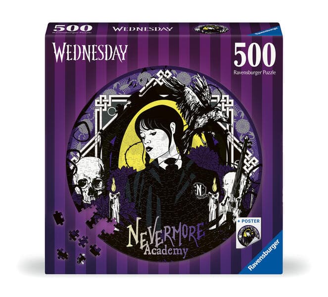 Erwachsenenpuzzle 500 Teile - Wednesday - Nevermore Academy