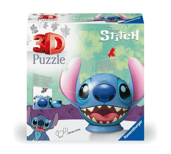 3D Puzzle 72 Teile - Disney Stitch - Puzzle-Ball Disney Stitch mit Ohren
