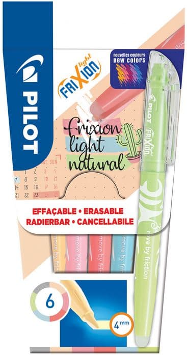 Pilot Pen - FriXion Light Natural 4.0 M, 6er Set