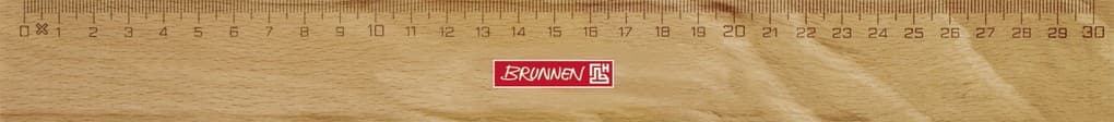 Brunnen Lineal Holz 30 cm