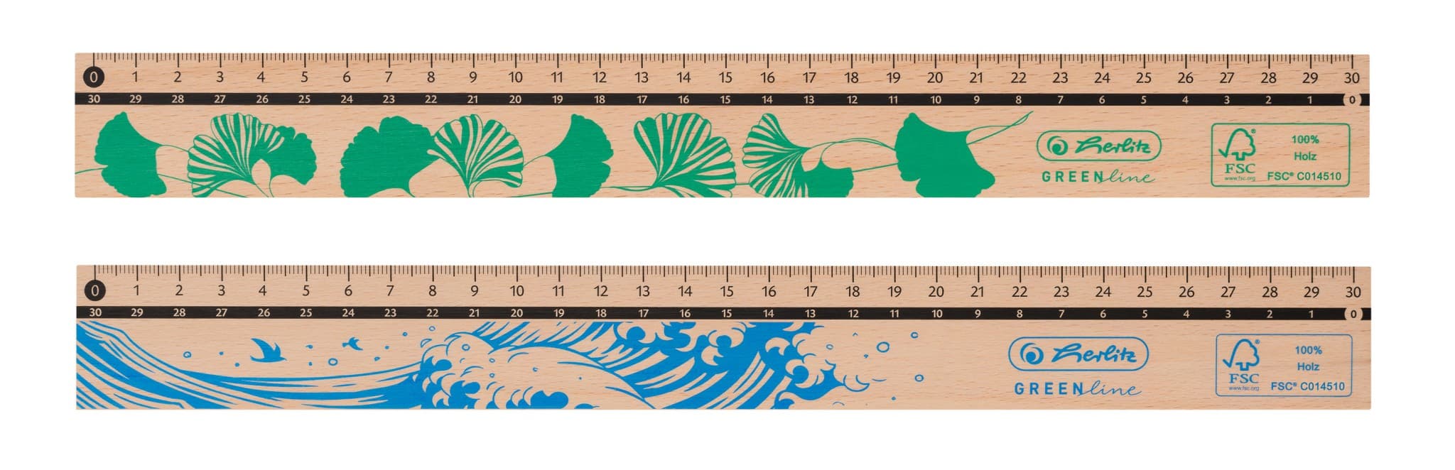 Herlitz Lineal GREENline 30cm 1 Stück sortiert