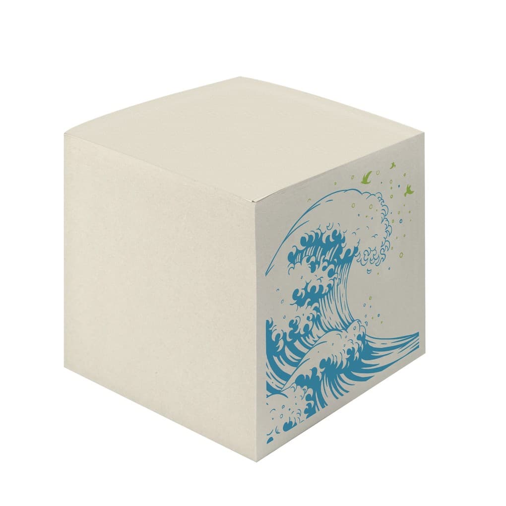 Herlitz Notizklotz 9x9x9 cm 900 Blatt GREENline Welle